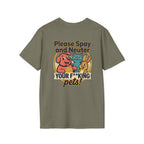 Don't Be Part of the Problem, Spay & Neuter Pets Graphic Tee