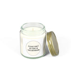 'Please Don't Do Coke in This Bathroom' Novelty Jar Candle