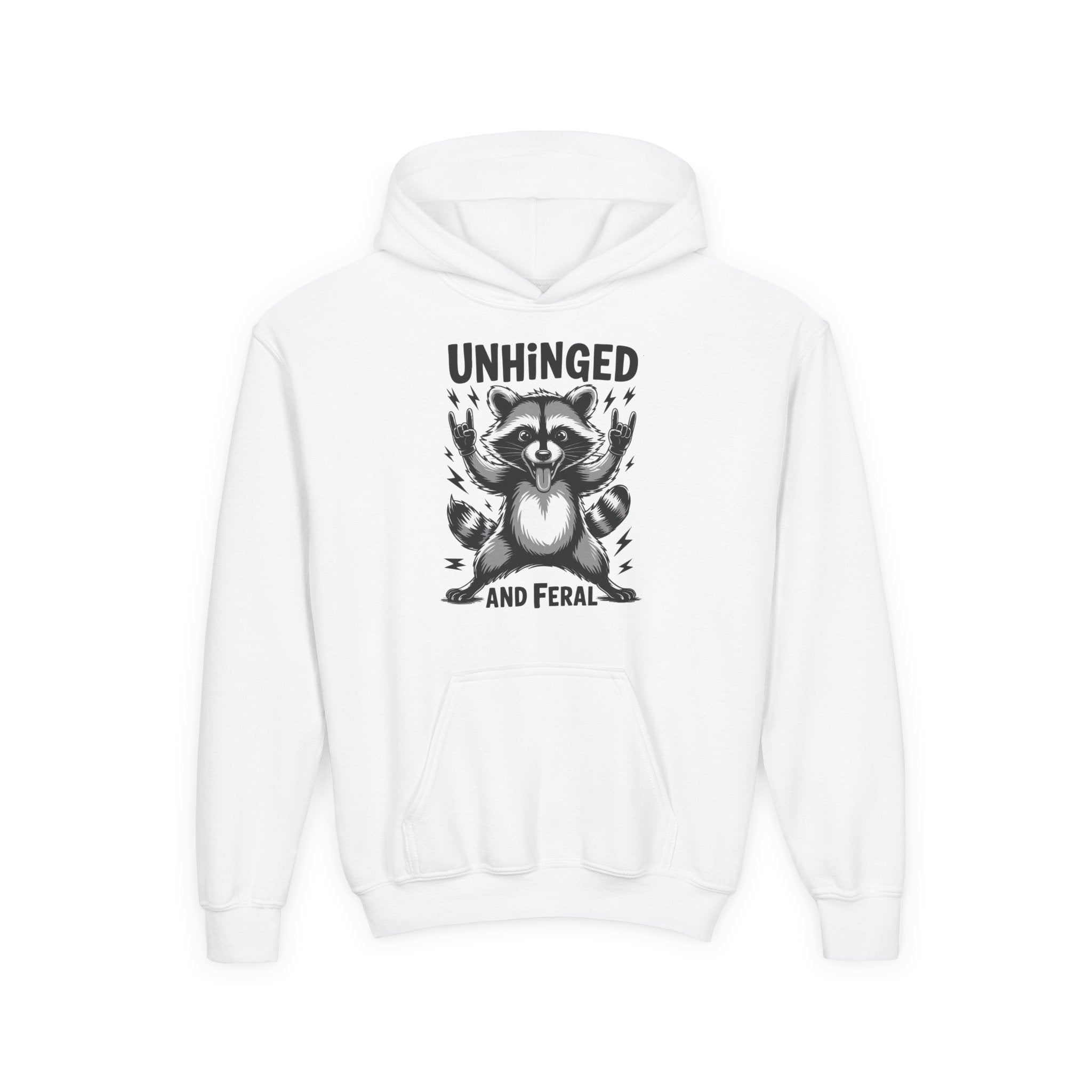 "Unhinged and Feral" Youth Hoodie