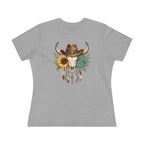 Cow Skull Floral Tee