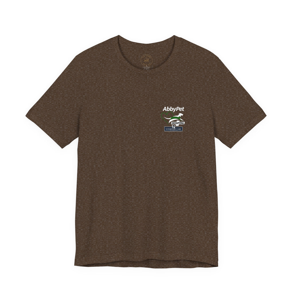 Custom Tee aat Abby Pet Hosptail - Proceeds will be donated to Abby Pet Hospital VCF fund.