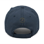 Embroidered "Dog Mom" Distressed Hat
