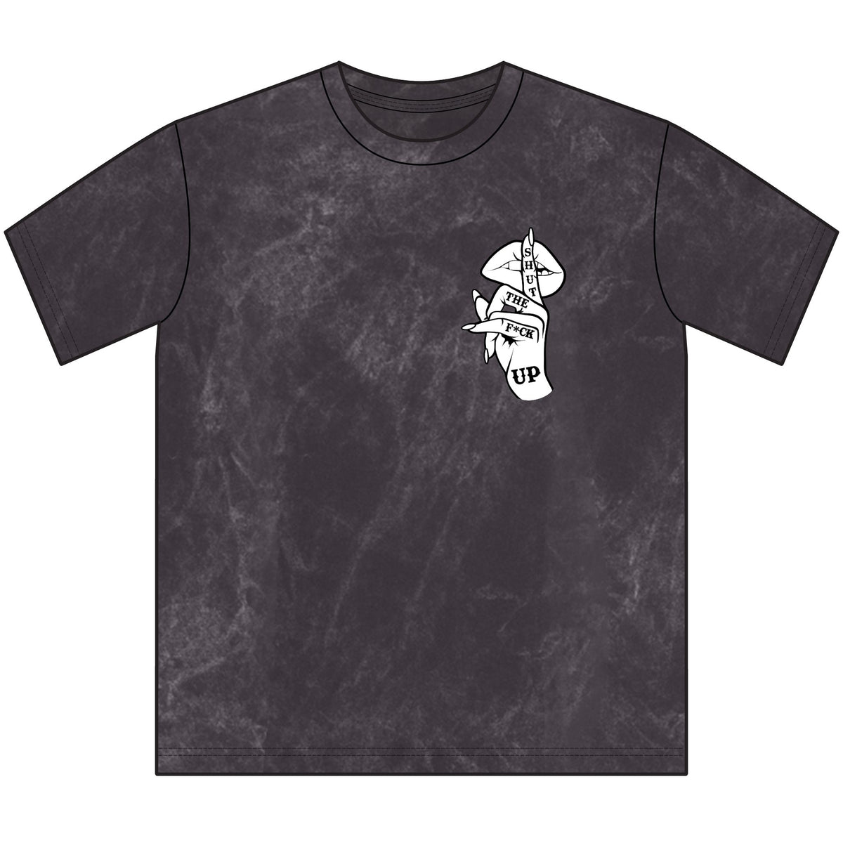 'Shut The F Up'  Mineral Wash Graphic Tee