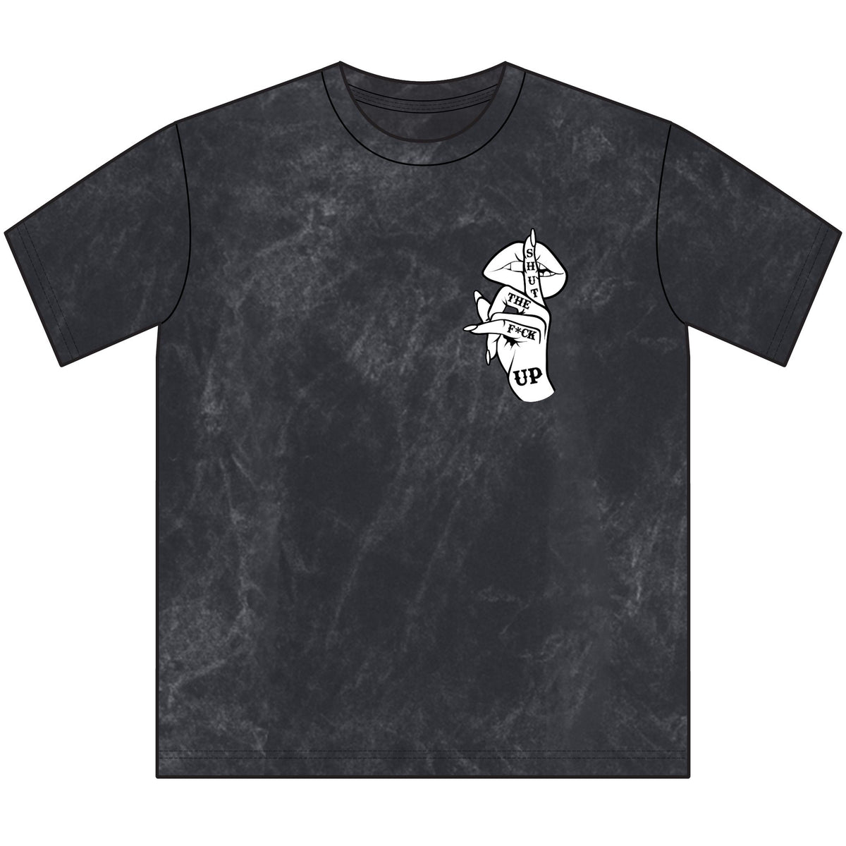 'Shut The F Up'  Mineral Wash Graphic Tee