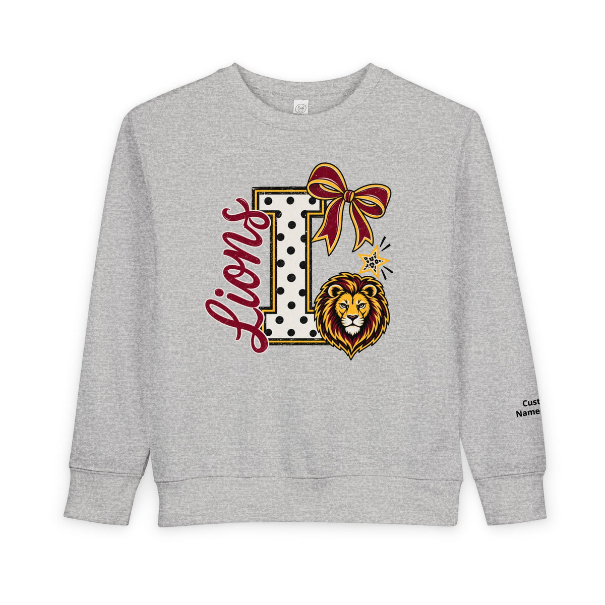 'L Lions'  Monogram Toddler Crewneck