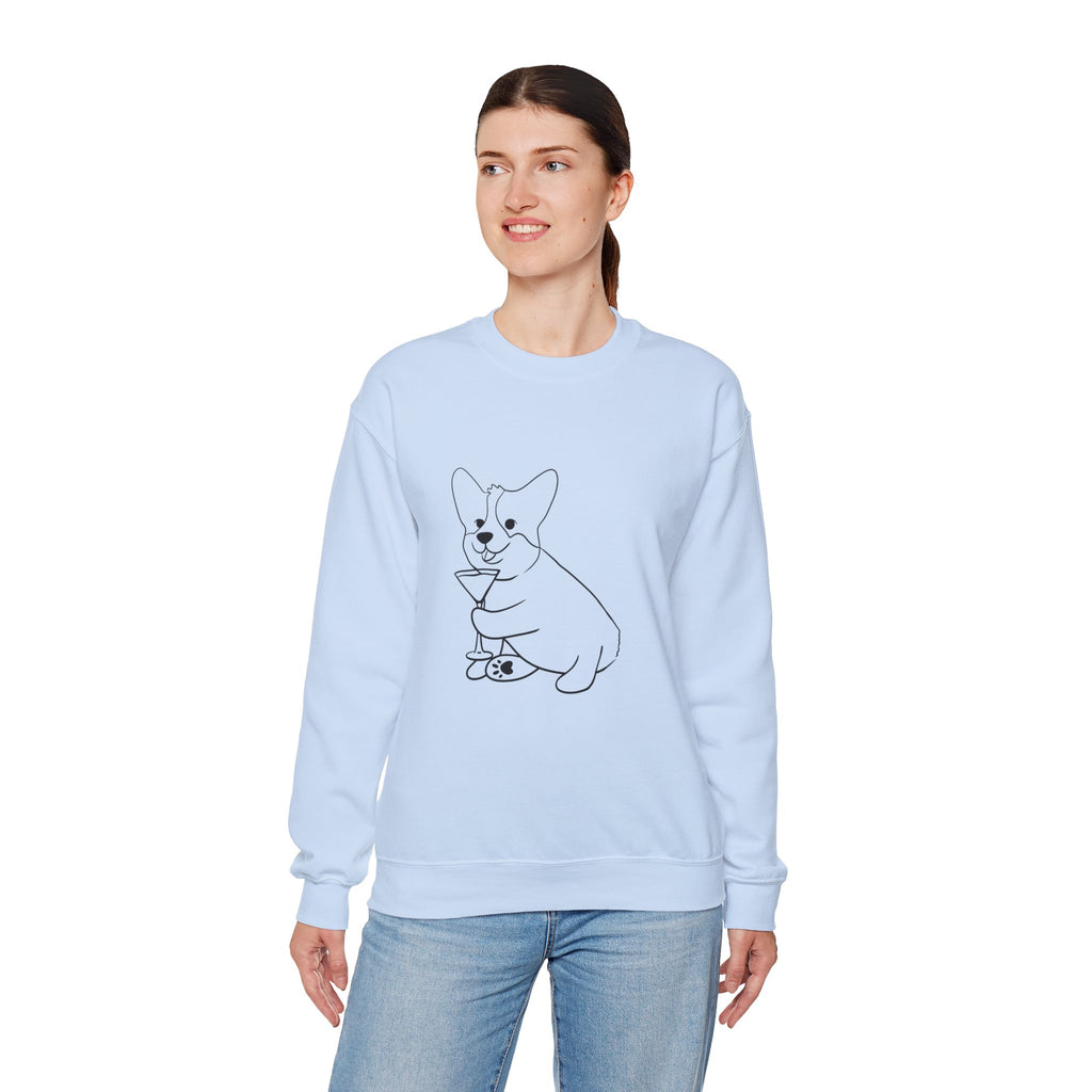Corgi Cocktail Crewneck Sweatshirt