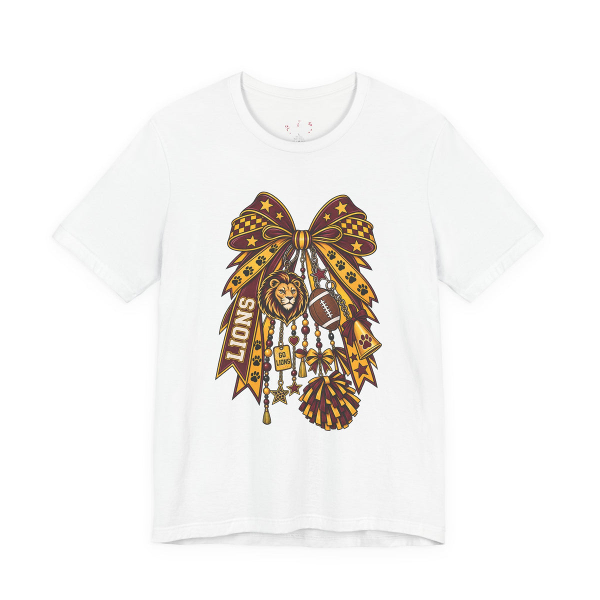 Lions Spirit Cheer Bow T-Shirt