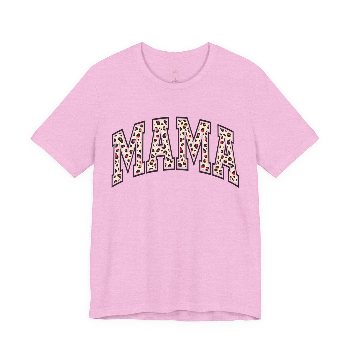 Women's Casual 'MAMA' Leopard Print Graphic Tee