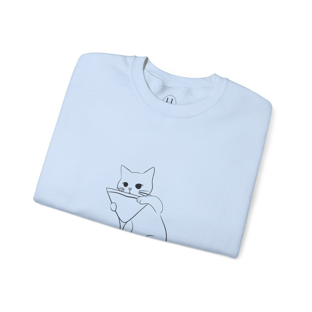 Cat Minimalist Crewneck Sweatshirt