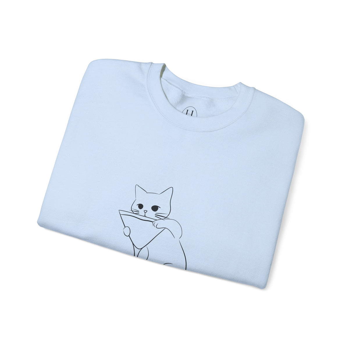 Cat Minimalist Crewneck Sweatshirt