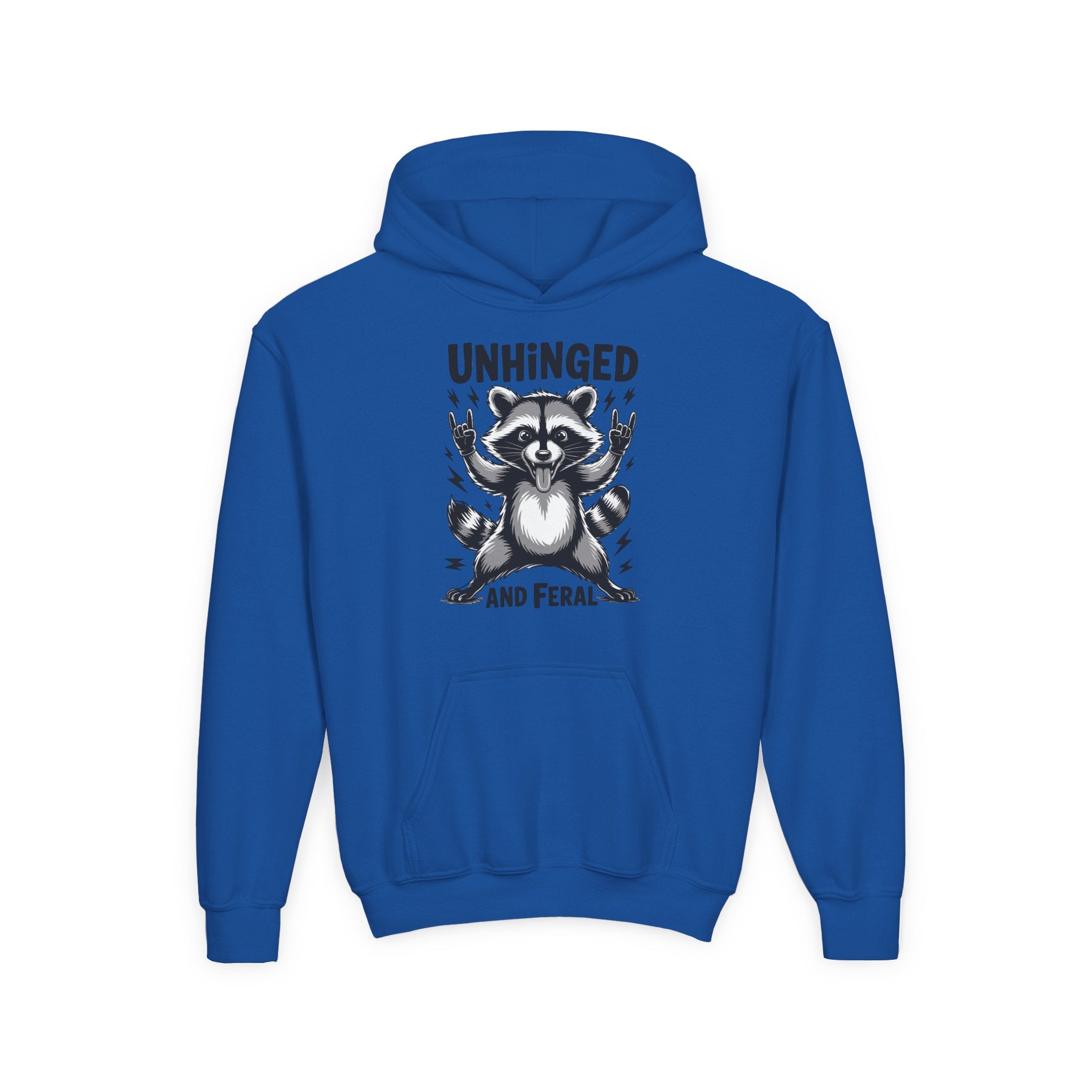 "Unhinged and Feral" Youth Hoodie
