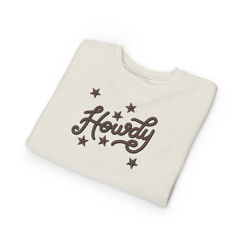 "Howdy" Stars Graphic Pullover for Kids