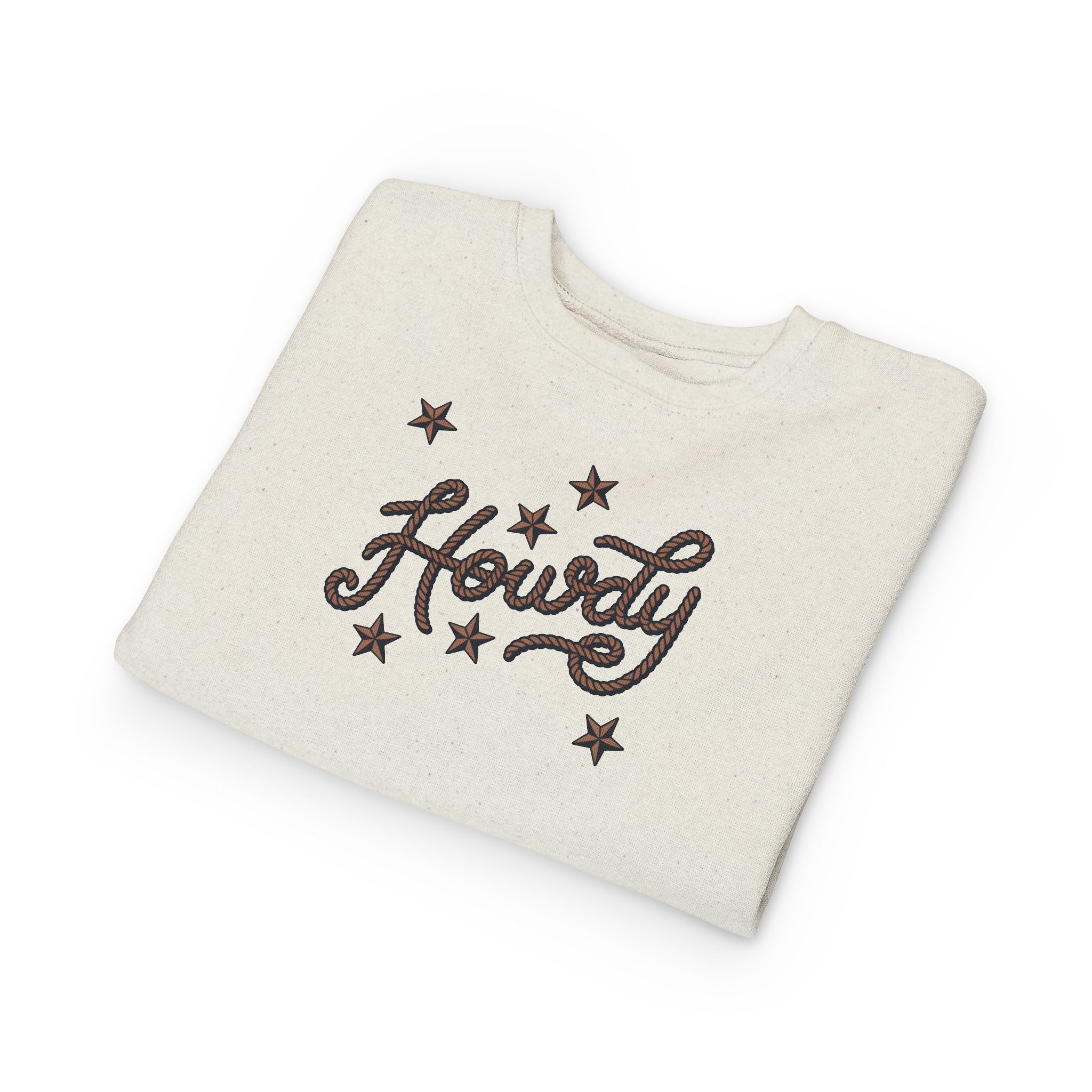"Howdy" Stars Graphic Pullover for Kids