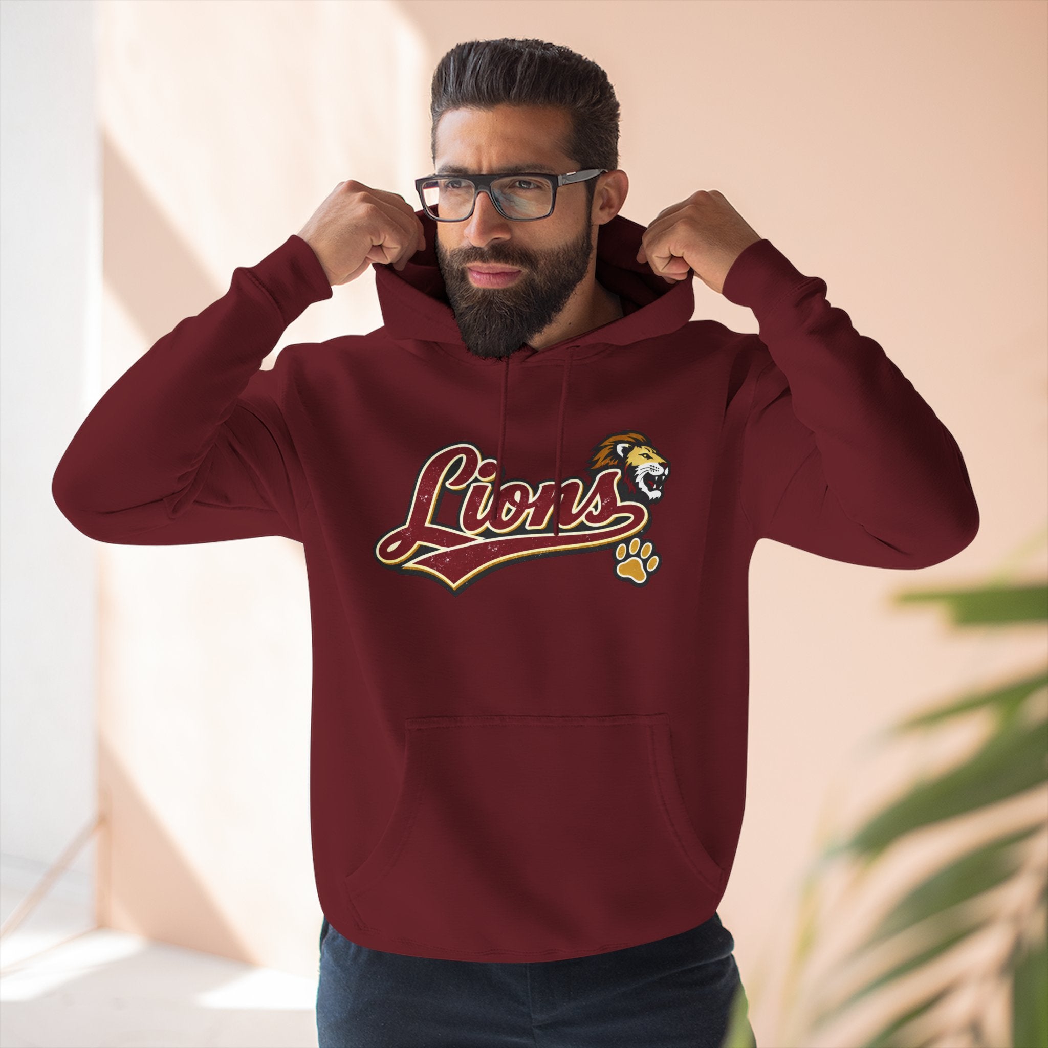 Lions Script Hoodie Unisex