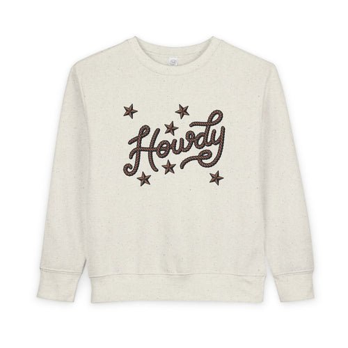 "Howdy" Stars Graphic Pullover for Kids