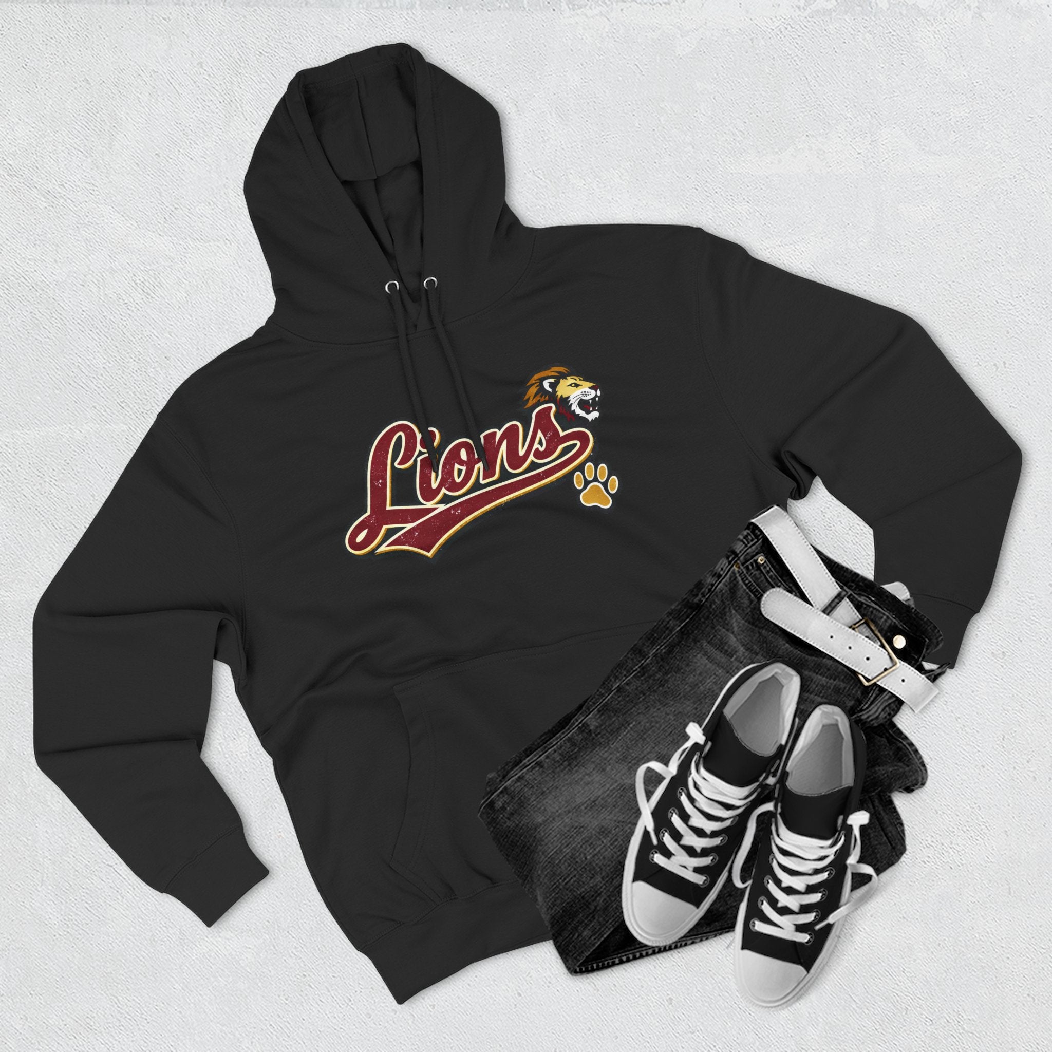 Lions Script Hoodie Unisex