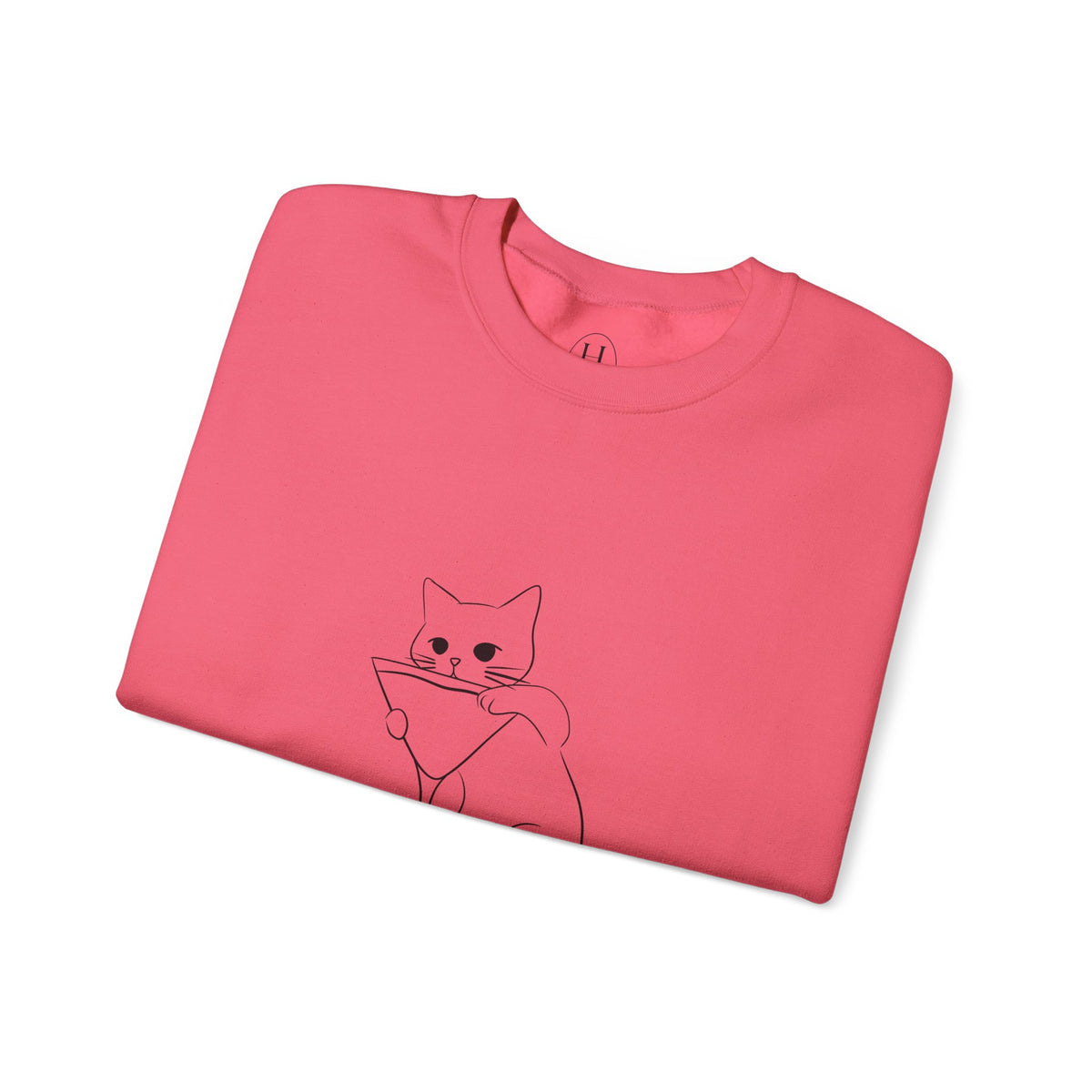 Cat Minimalist Crewneck Sweatshirt