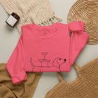 Dachshund Cocktail Crewneck Sweatshirt