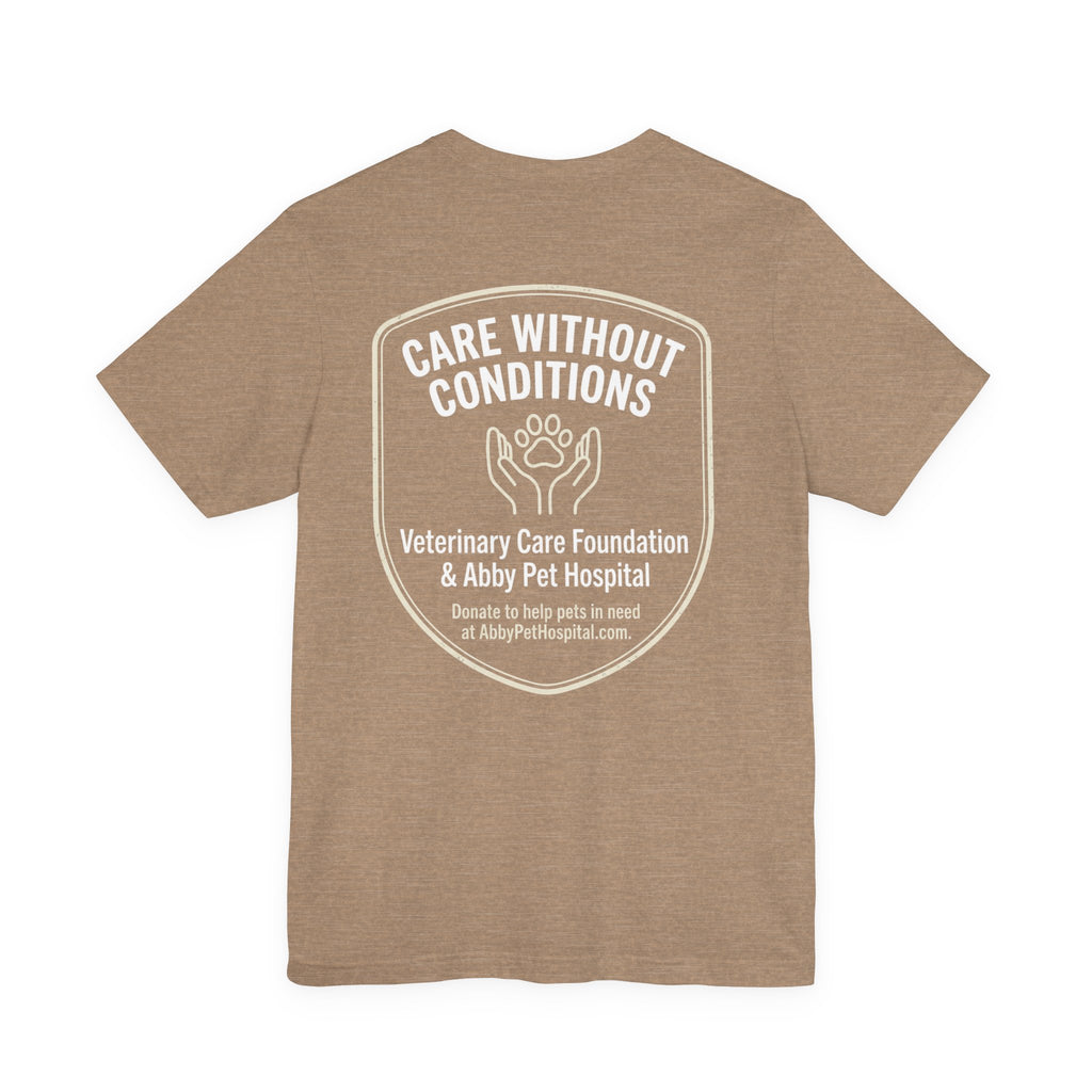 Custom Tee aat Abby Pet Hosptail - Proceeds will be donated to Abby Pet Hospital VCF fund.