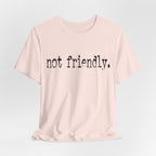 Not Friendly Graphic T‑Shirt
