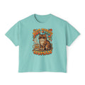 Not Today Human Cat Graphic Womens Boxy Tee