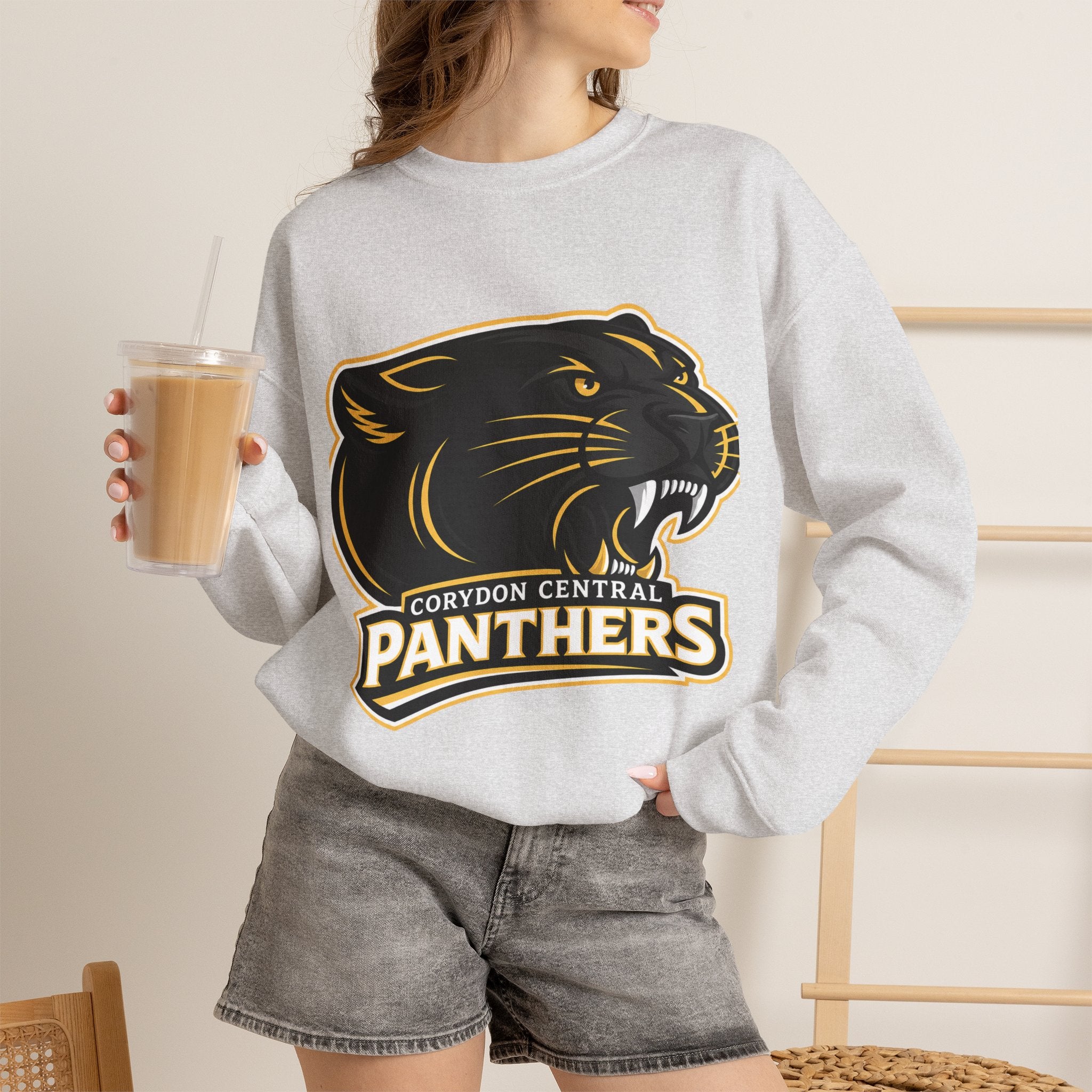 Panthers School Spirit Crewneck Sweatshirt