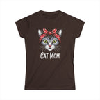 Cat Mom Womens T-Shirt