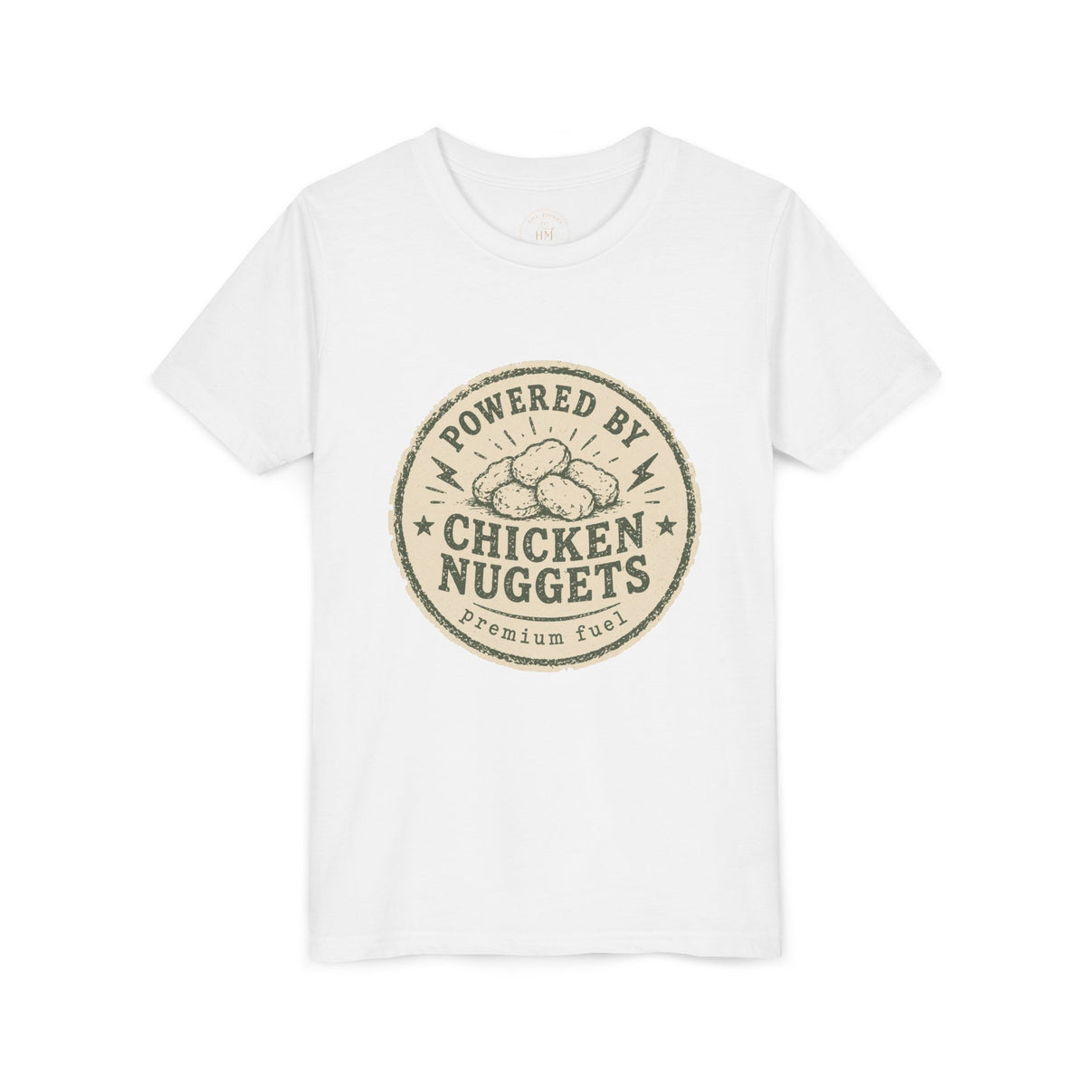 Powered by Chicken Nuggets Youth Graphic T-Shirt