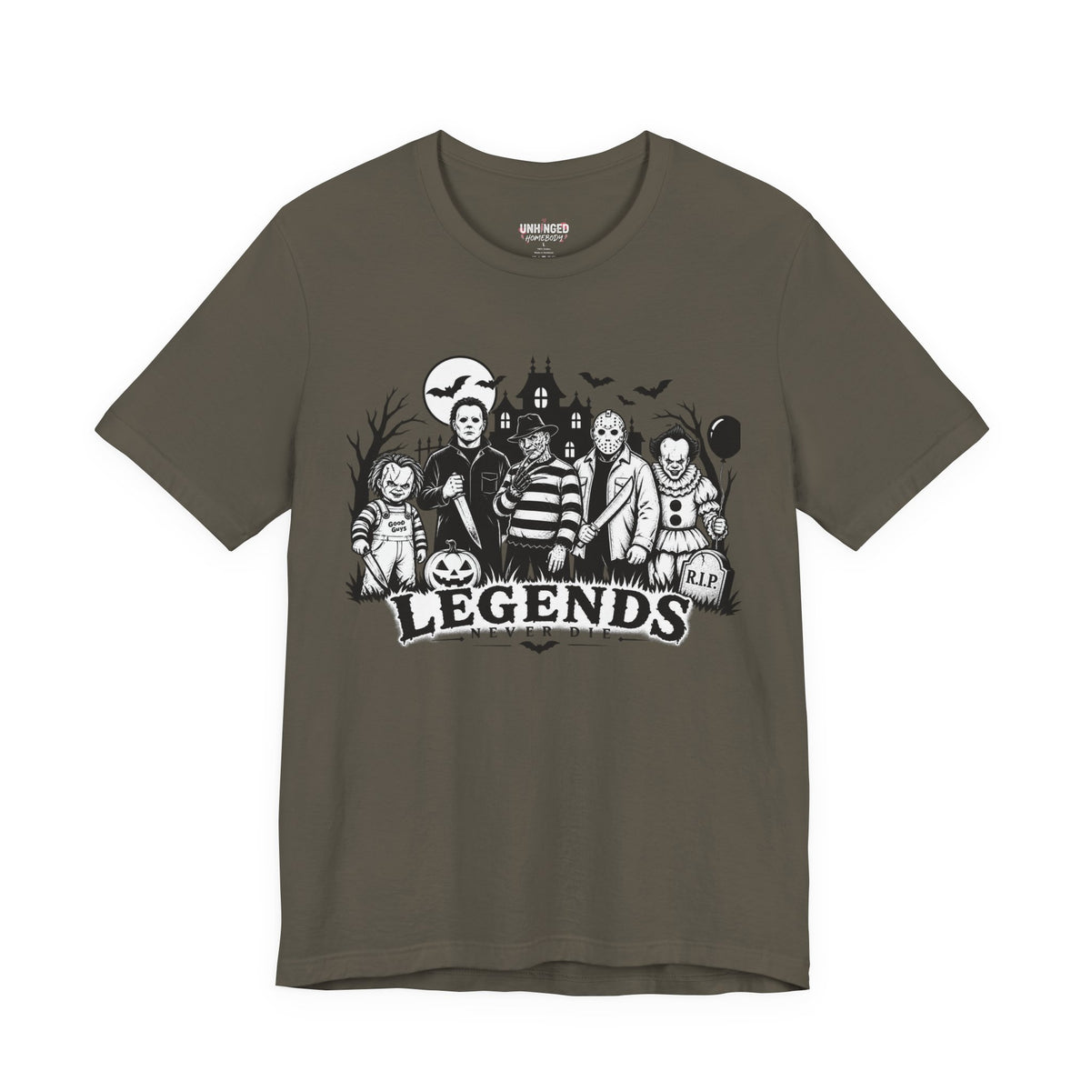 Legends Never Die Halloween Graphic Tee