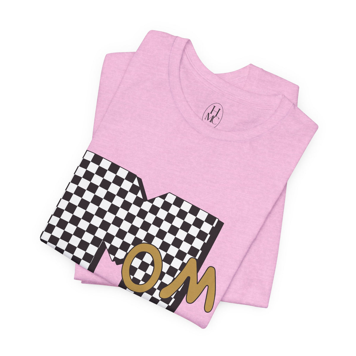 Checkerboard 'Mom' Graphic Tee