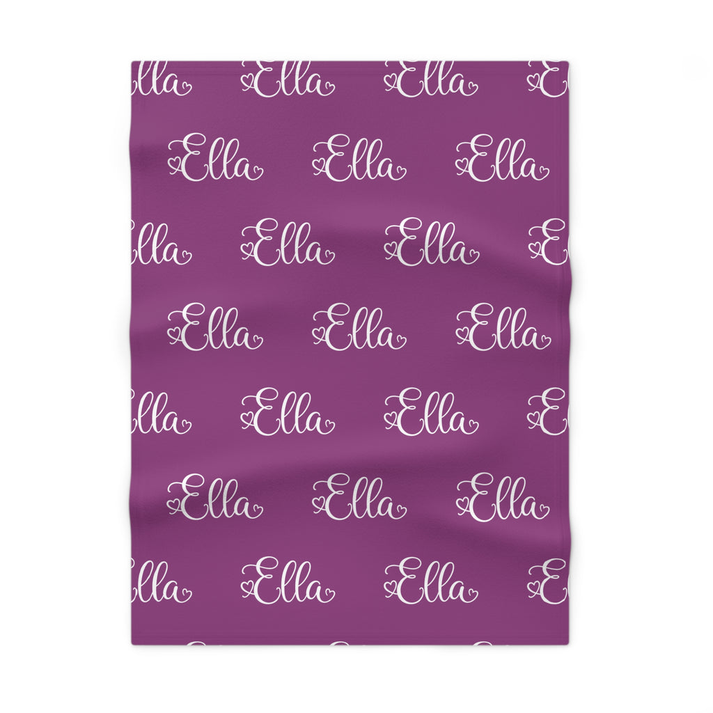 Personalized Baby Blanket  Fleece Throw, Soft Nursery Blanket for Newborns & Baby Shower Gift (any color, any name, any font)
