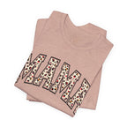 Women's Casual 'MAMA' Leopard Print Graphic Tee