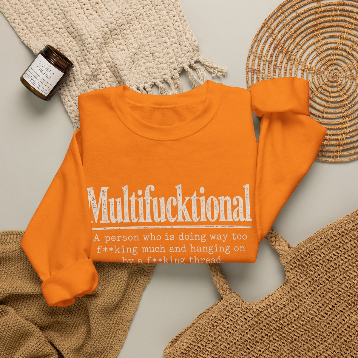 Multifucktional  Crewneck Sweatshirt