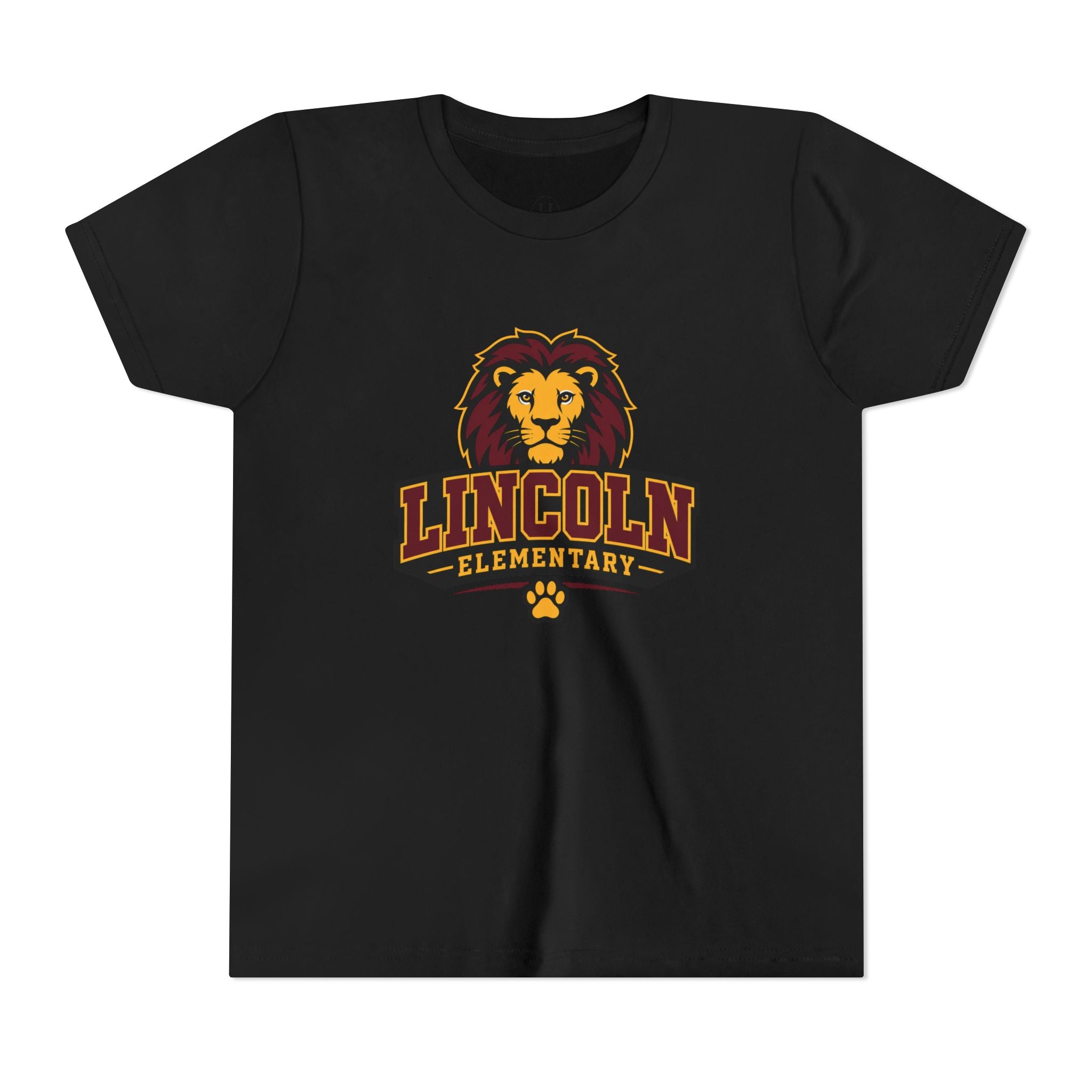 Lion Mascot School Spirit Youth Tee - Customize for your child's school.
