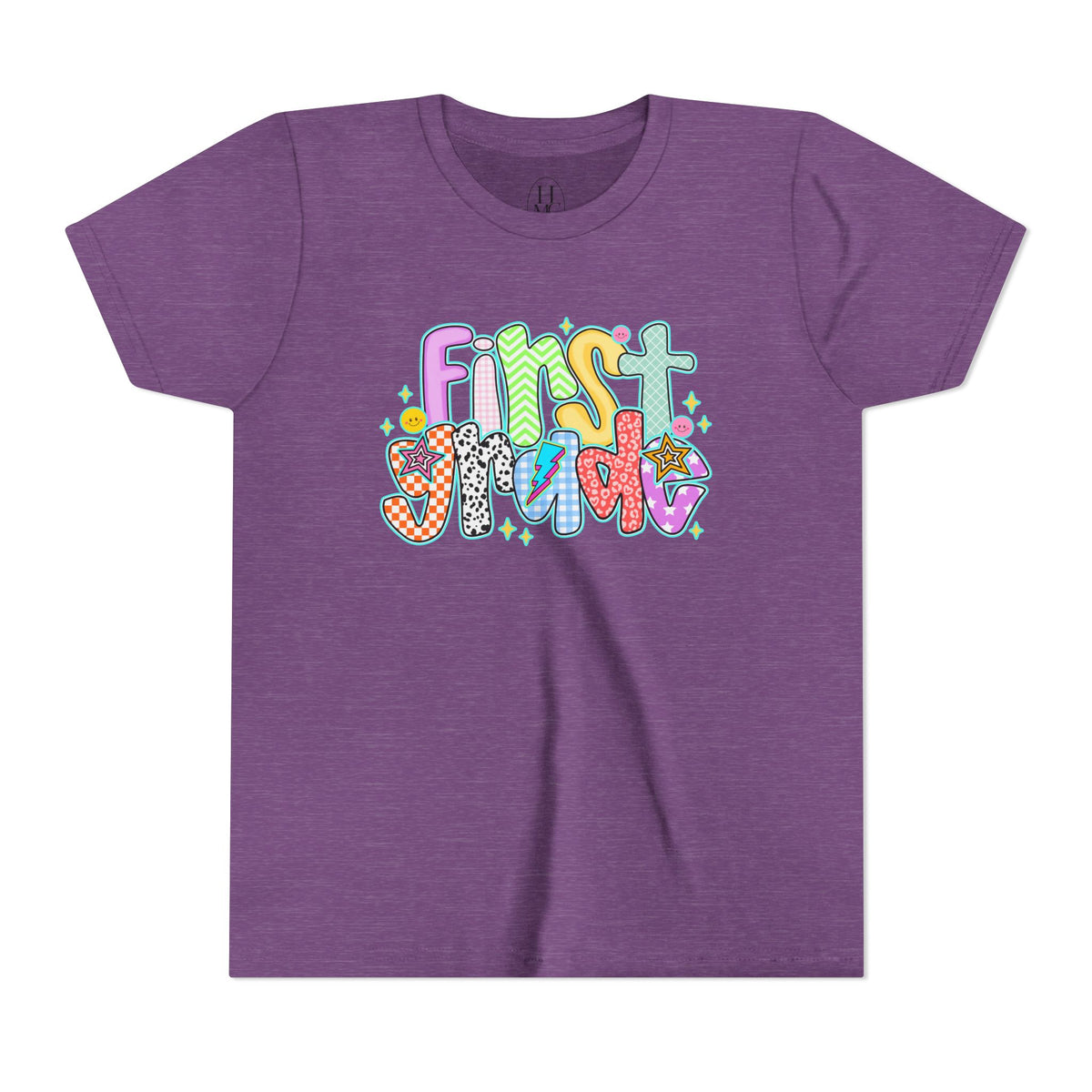 1st grade back to school doodle Youth Graphic Tee