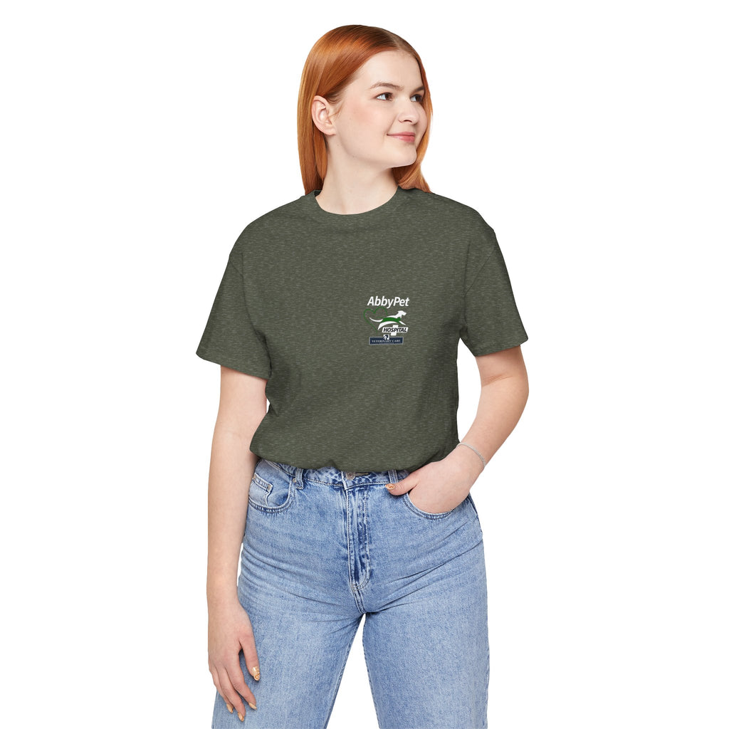 Custom Tee aat Abby Pet Hosptail - Proceeds will be donated to Abby Pet Hospital VCF fund.
