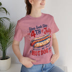 "You Look Like the 4th of July Makes Me Want a Hot Dog Real Bad" graphic tee