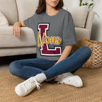 Custom School Spirit Script Adult T-Shirt
