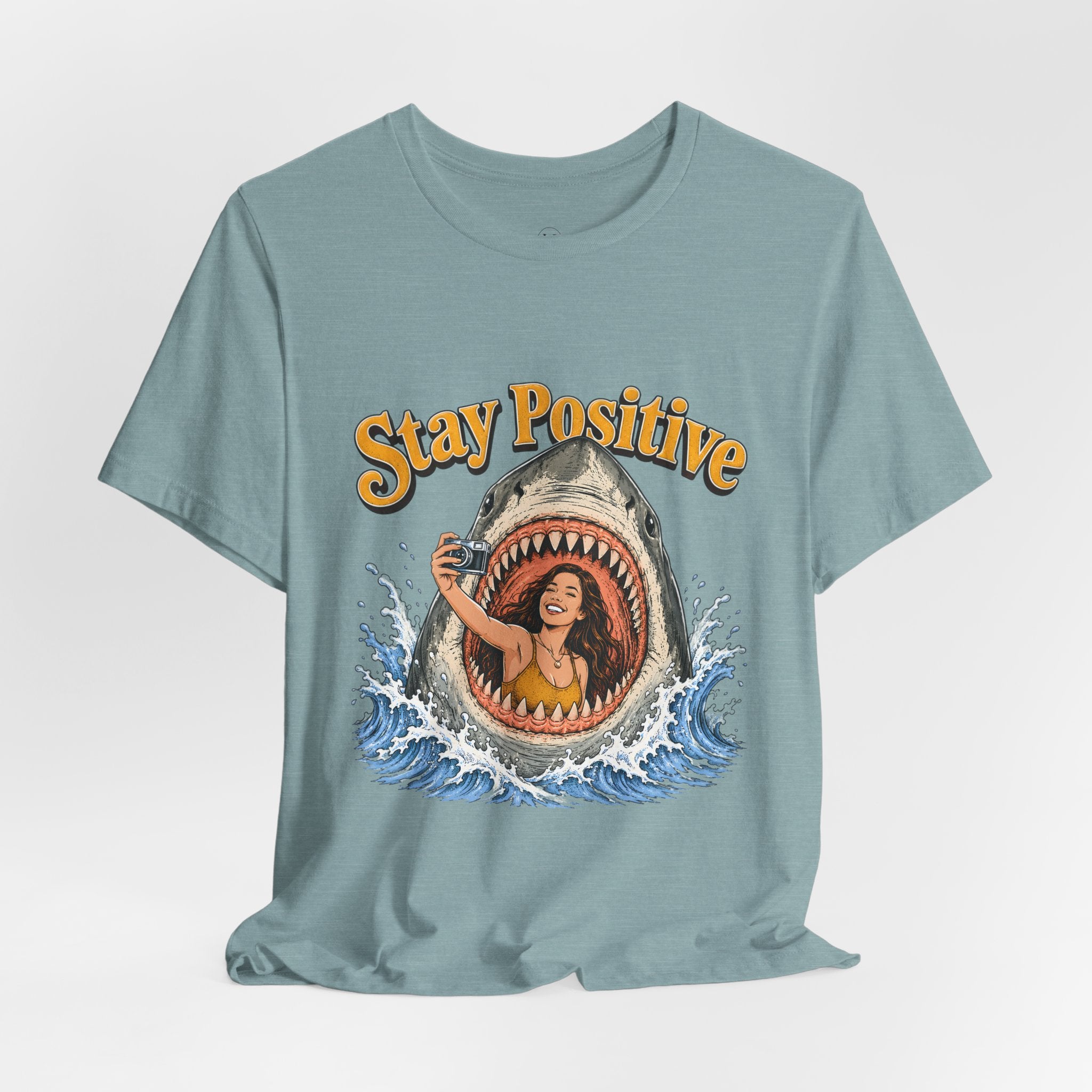 Stay Positive Shark Tee