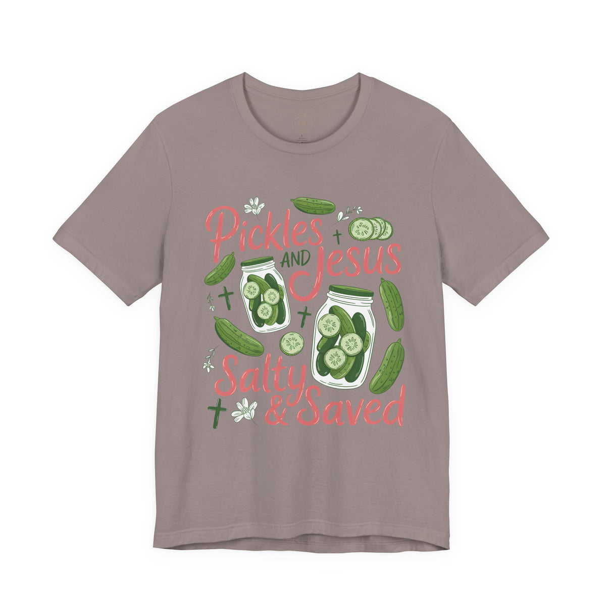 Pickles and Jesus Salty & Saved T-Shirt