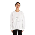 Cat Minimalist Crewneck Sweatshirt