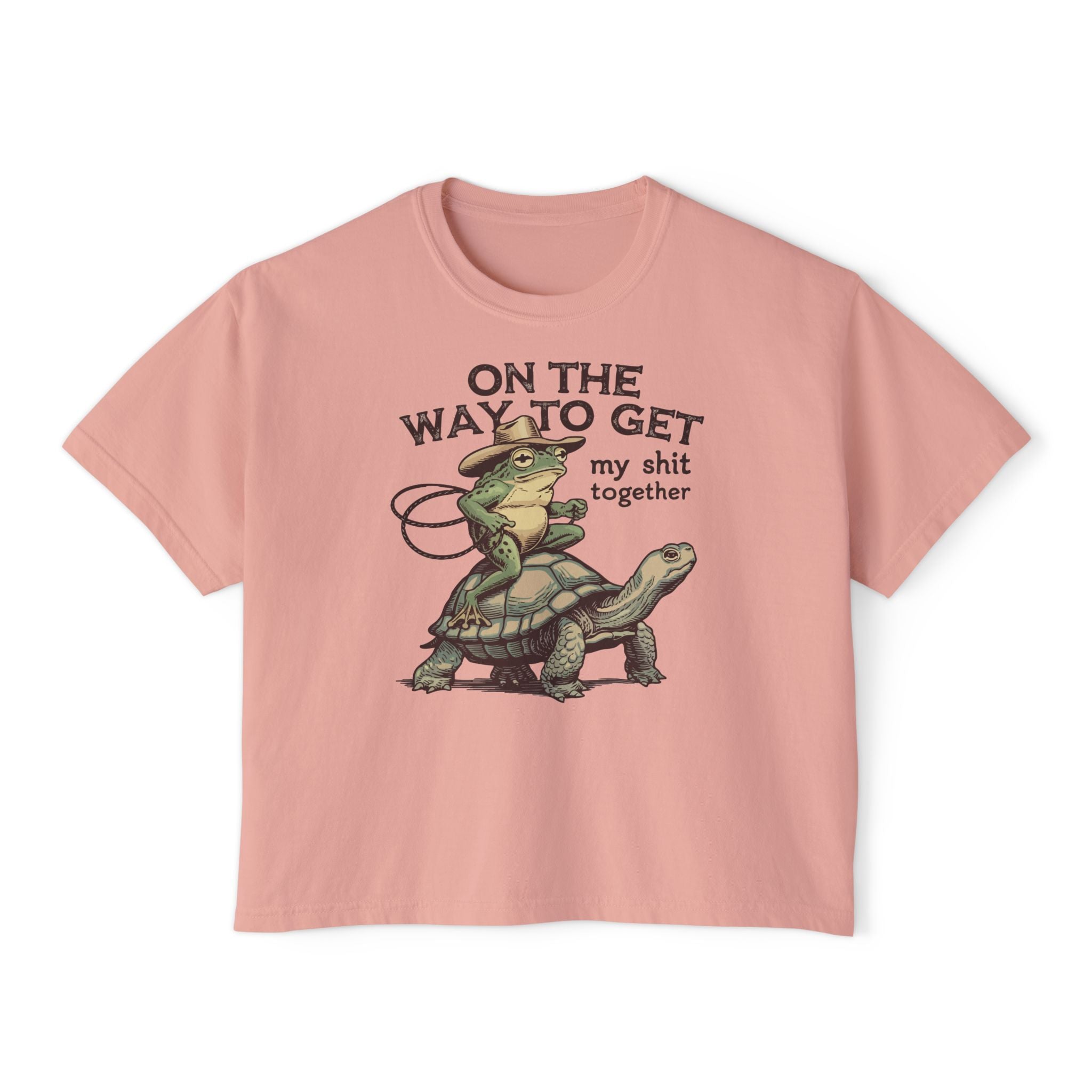 "On the Way to Get My Shit Together" Women's Boxy Tee