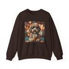 Dog Drinking Coffee Crewneck Sweatshirt  (Custom)