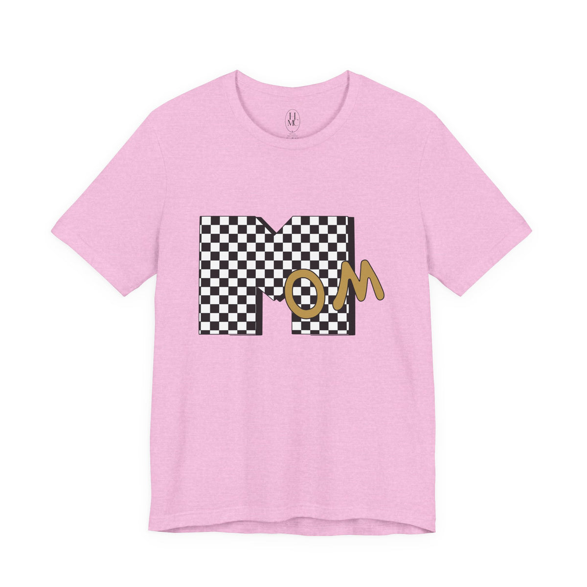 Checkerboard 'Mom' Graphic Tee