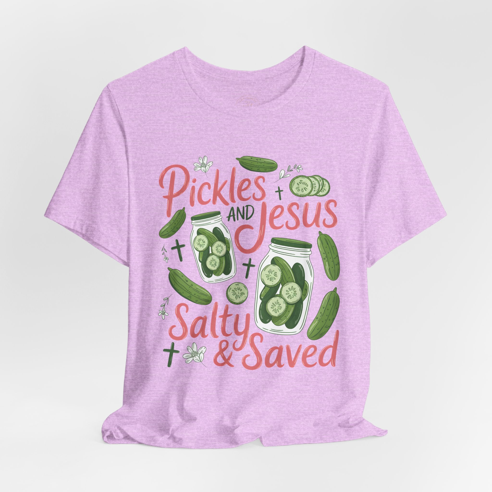 Pickles and Jesus Salty & Saved T-Shirt