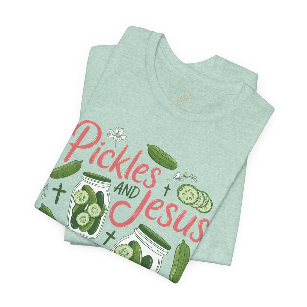Pickles and Jesus Salty & Saved T-Shirt