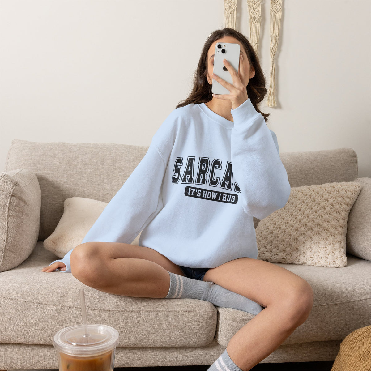 "Sarcasm: It's How I Hug" Graphic Pullover