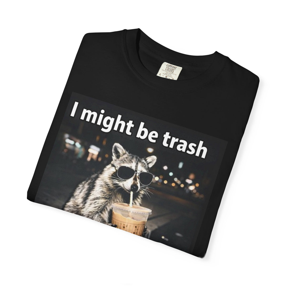 Raccoon I Might Be Trash Graphic Tee