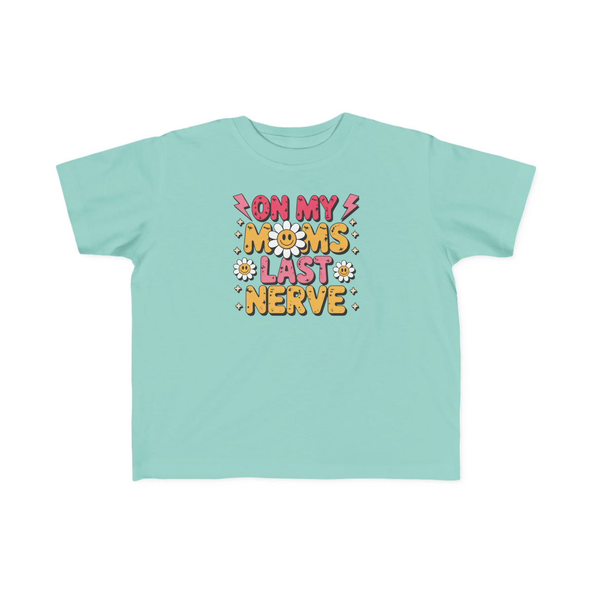 “On My Mom’s Last Nerve” Retro Floral Toddler Shirt
