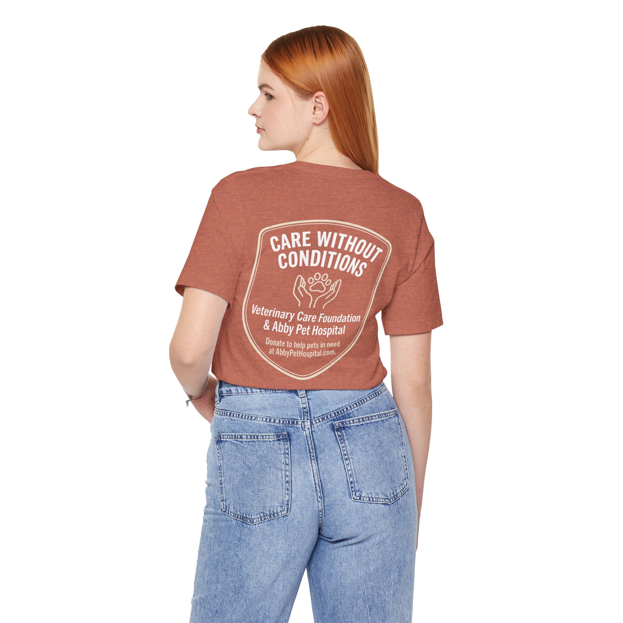 Custom Tee aat Abby Pet Hosptail - Proceeds will be donated to Abby Pet Hospital VCF fund.